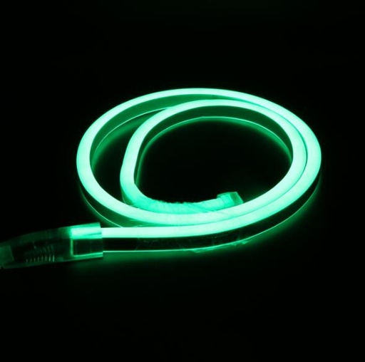 [H42937] Vandtæt neon LED lysslange (IP67) - 240Vac / 29W, GRØN (5m)