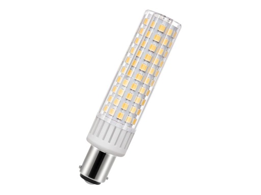 [H55390] LED rørlampe - 240V 6,5W, Ba15d sokkel (2700K)