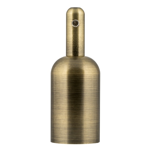 [H60090] Antik E27 pærefatning - Flaske-form, Bronze