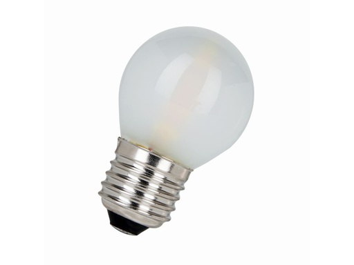 [H59795] G45 Filament LED kronepære - 240V 4W opal, E27 sok. (2700K)