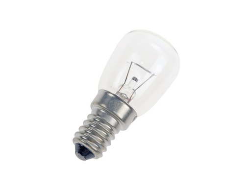 [H59507] T25 glødepære - 12V 25W, E14 sokkel (Ø25x67mm)