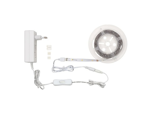 [H57206] LED stripsæt (IP20) - Varm hvid (3000K), m. strømfors. (3m)