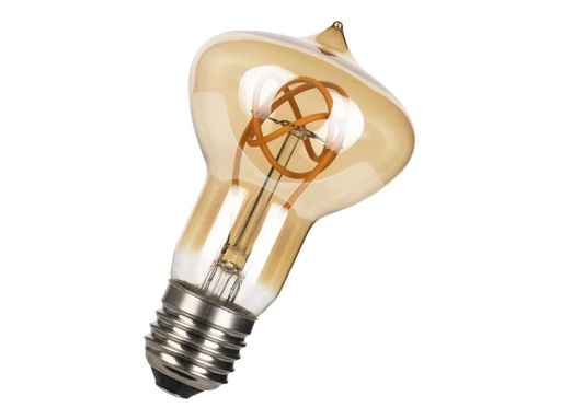[H57221] R63 SpiraLED Nostalgic - 240V 4W dæmpbar, E27 (1900K), Gold
