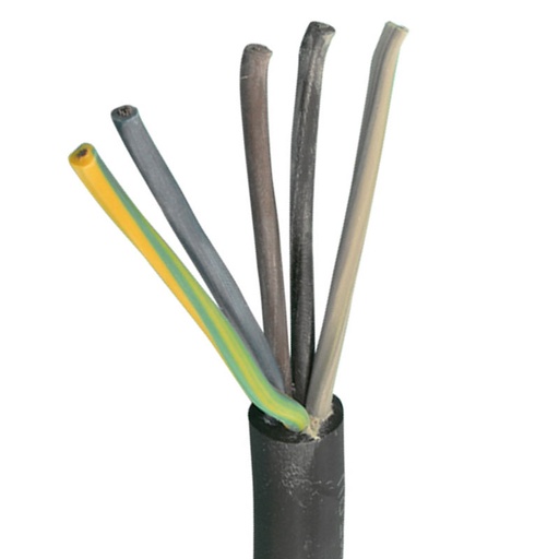 [5734000669-1] Gummikabel H07RN-F 5x2,5mm² - pr. meter
