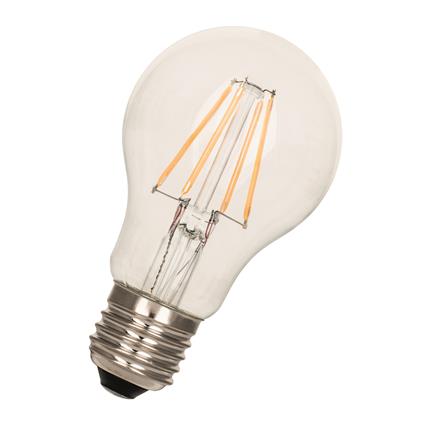 [H46622] A60 Filament LED pære - 240V 3W klar, E27 sok. (2700K)
