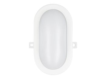 [H49015] Udendørs LED skotlampe - Oval 6W Neutral Hvid (IP54)