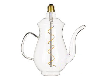 [H48687] LED Tekande Chai, Klar, E27, 4W, 2200K, 240lm, Dæmpbar