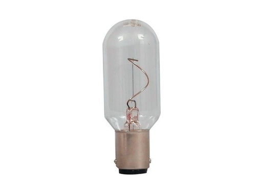 [H33921] Lanternepære - 220V / 25W, Ba15d sokkel, Klar (Ø26x70mm)