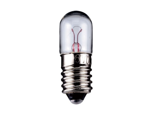 [H44644] Dværglampe - 7V / 300mA / 2W Tube, E10 sokkel