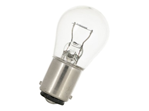 [H51270] Dværglampe - 24V / 24W Globe, Ba15d sokkel (Ø25x47mm)
