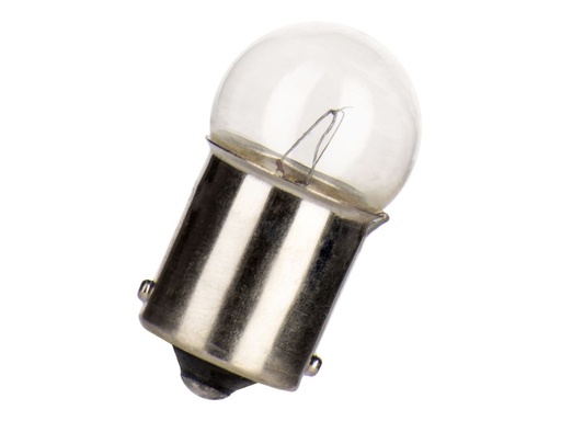 [H51299] Dværglampe - 48V / 10W Globe, Ba15s sokkel (Ø18x35mm)