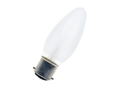 [H52275] C35 Kærtepære - 240V 25W opal, B22d sokkel
