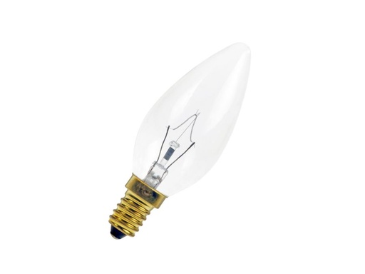 [H52285] C35 Kertepære - 130V / 25W klar, E14 sokkel