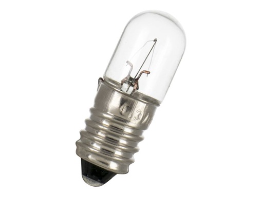 [H52450] Dværglampe - 18V / 110mA / 2W, E10 sokkel (Ø10x28mm)