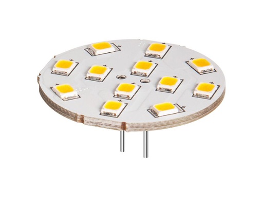[H18966] G4 LED stiftpære, bag - 12V / 2W Varm Hvid (140°)
