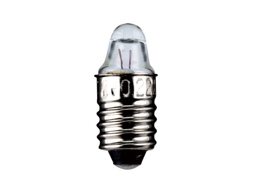 [H44640] Dværglampe - 1,2V / 220mA / 0,25W Linse, E10 sokkel