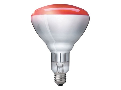 [H24810] Varmepære - IR R125 Rød 240V / 150W, E27 sokkel