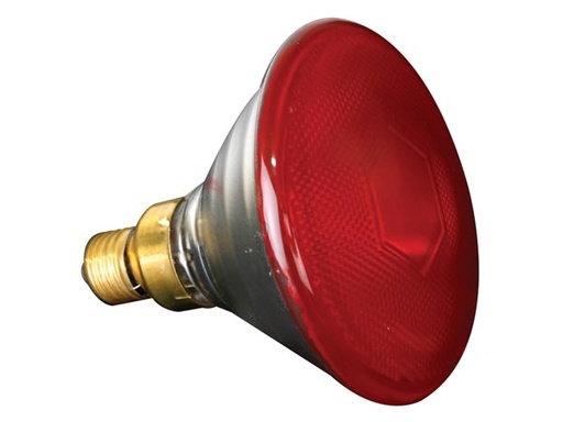 [H32271] PAR38 pære - 230V / 80W, E27 sokkel, RØD (Omnilux, 2000h)