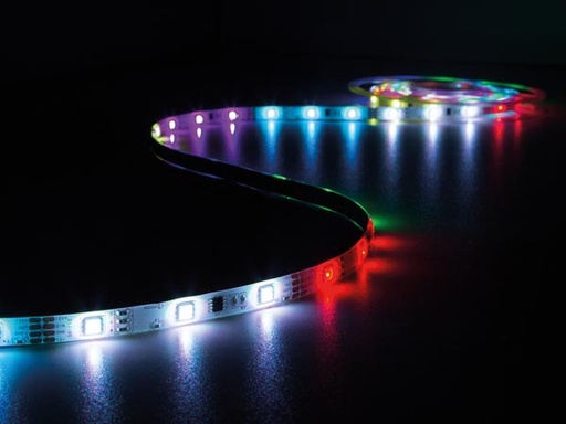 [H47481] LED stripsæt (IP61) - Animeret, 150 RGB LED m. styring (5m)