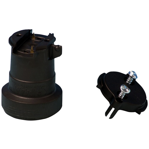 [6249001331] Fladkabelfatning E27 ( velegnet til lyskæder )