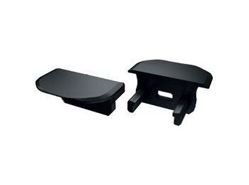 [H46588] Endestykke til LED profil type B - Sort m. hul (1 stk.)