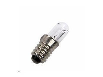 [H25126] Dværglampe - 18V / 100mA / 1,8W Tube, E10 sokkel