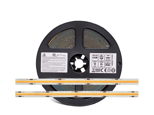 [H27158] COB LED strip (IP20) - 24V, 10mm, Neutral Hvid (4000K) (5m)
