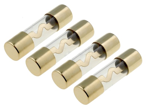 [H59180] Autostereo sikring - 40A Flink, Ø38x10,3mm Forgyldt (4 stk.)