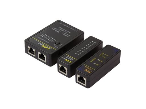 [H42019] LAN netværkstester (RJ45, 12, 11, 10 og BNC) m. PoE Finder