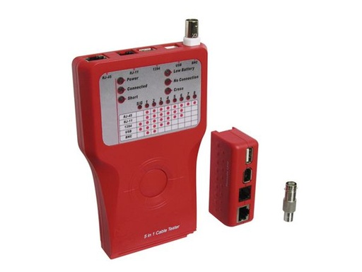 [H37396] LAN netværkstester - Til TP, BNC, USB, Firewire, RJ11/12/45