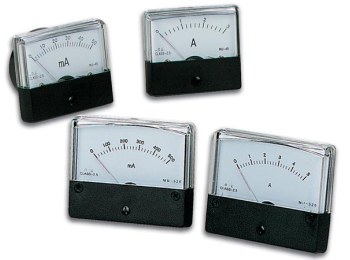 [H19827] Analog strøm-panelmeter - 10A DC (60x47mm)