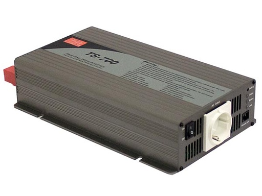 [H48570] Inverter - 12Vdc til 230Vac / 700W, ren sinus (CEE7/3)