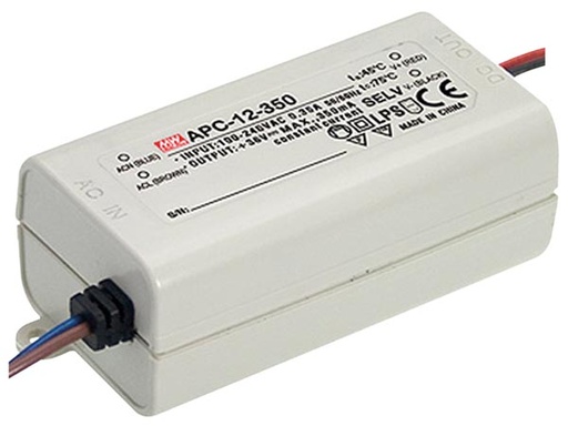 [H43037] Konstantstrøm LED driver - 350mA, 9-36V, 12,6W (IP42)