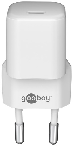 [H60455] USB-C Lynlader, PD (Power Delivery) , nano (20W), Hvid