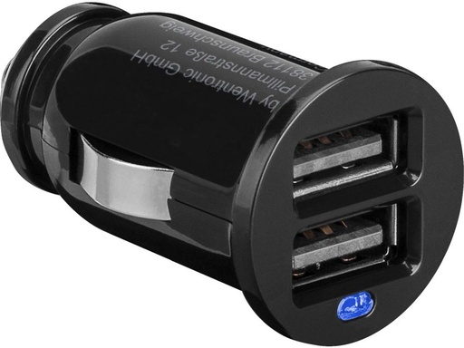 [H48557] 12V biladapter - 2 x USB udtag, 5V / 2,4A