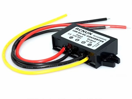 [H52044] DC-DC step-down konverter - 12/24Vdc til 5Vdc / 3A (IP68)