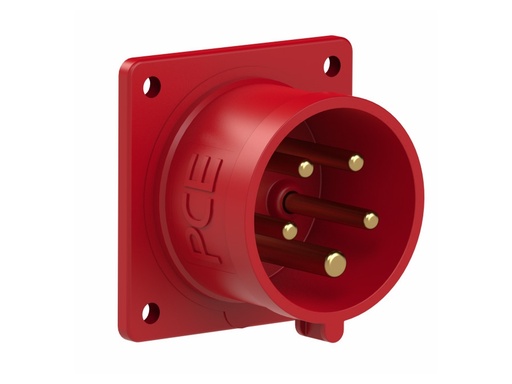 [H63927] CEE kraftkabel vægindtag - 400V 16A, 3P+N+Jord, han (IP44)
