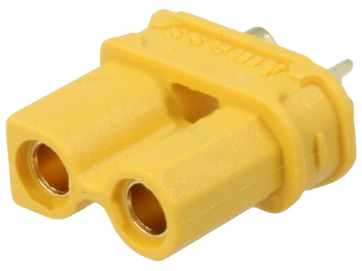 [H42278] DC-XT30 kabelstik - 2pol hun, loddeben