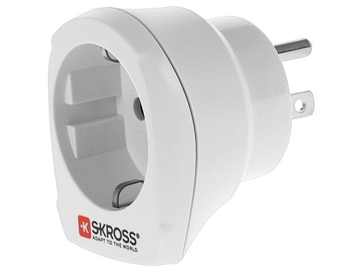 [H45660] Rejseadapter - CEE7/3 (EU) hun til USA/Japan han