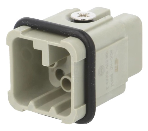 [H64246] HDC HD Rektangulær multistik - 8pol han, 10A/50V (21x21mm)