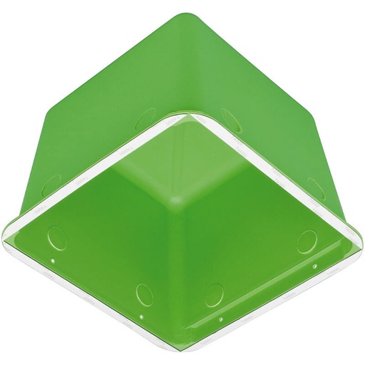 [7466417G] Downlight box plast Grøn 197x197x150