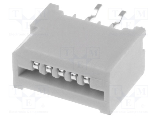 [H60219] FFC (PFC) Flexkabel konnektor - 5pol, NON-ZIF, THT (1,25mm)