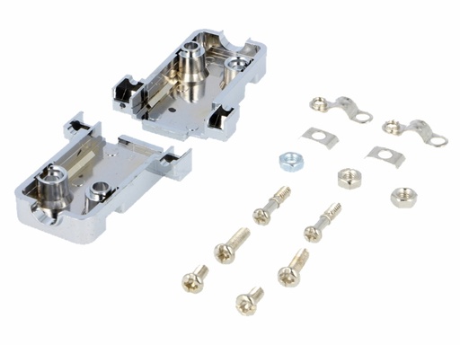 [H56946] Hus for D-SUB - 9pol (og 15pol HD), Metaliseret plast