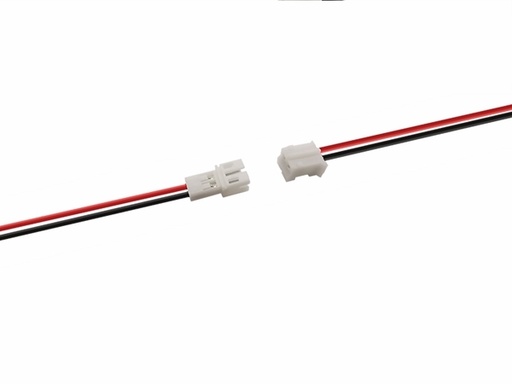 [H50262] Ledning-til-ledning stiksæt - JST PH 2pol, på ledn. (2x10cm)