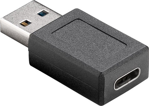 [H54682] USB 3.0 SuperSpeed adapter - A han til USB-C hun, Sort