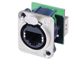 [H28254] Neutrik - EtherCon® RJ45 fatning m. bagmont. RJ45 fatn.