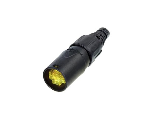 [H55433] Neutrik - EtherCon® RJ45 kabelhus m. bøsning og krave, Sort