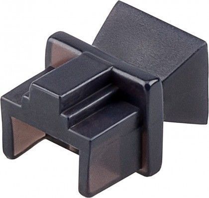 [H50874] Støvdæksel til RJ45 port - Snap in, Sort (10 stk.)