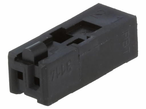[H63163] Ledning-til-print stikhus - Minimodul, 1x2pol (2,5mm)
