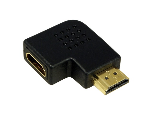[H41524] HDMI mellemled - HDMI hun til HDMI hun, 90° flad